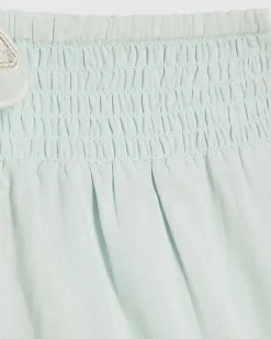 Girls Blue Hanky Hem Embellished Set