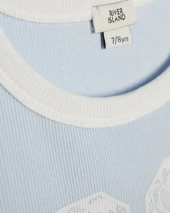 Girls Blue Lace Number 98 T-Shirt