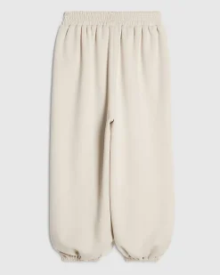 Girls Cream Balloon leg Trousers