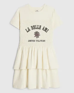 Girls Cream La Belle Rara Dress