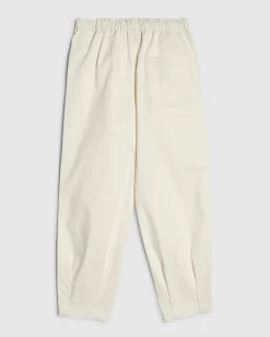 Girls Cream Twill Keyring Cargo Trousers