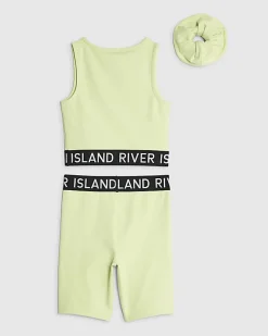 Girls Green Tank Top Set