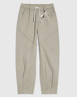 Girls Khaki Twill Keyring Cargo Trousers
