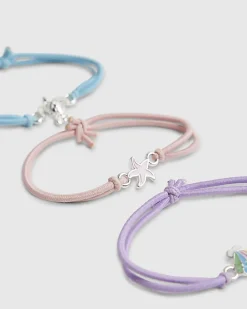 Girls Multi Colour Sealife Bracelet Pack Of 3