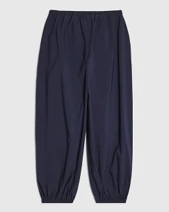 Girls Navy Balloon Leg Trousers