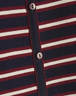 Girls Navy Stripe 89 Cardigan