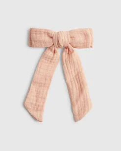 Girls Orange Hair Bow