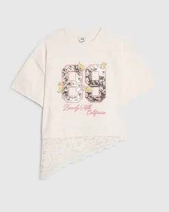 Girls Pink 89 Sequin Number T-Shirt