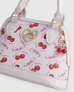 Girls Pink Cherry Cross Body Bag