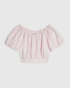 Girls Pink Crop Top