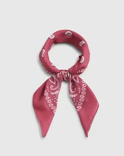 Girls Pink Paisley Bandana