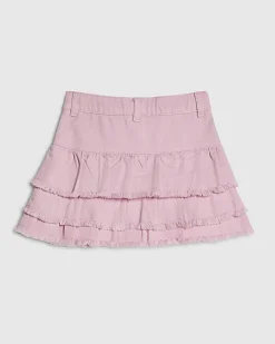 Girls Pink Rara Skirt With Keychain