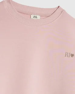 Girls Pink RI Split Back Sweatshirt Set