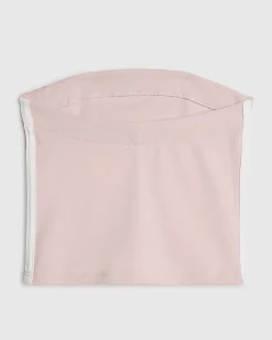 Girls Pink Side Stripe Bandeau Top