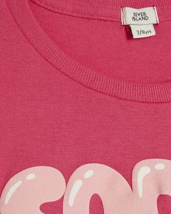 Girls Pink Soda Pop Boxy T-Shirt