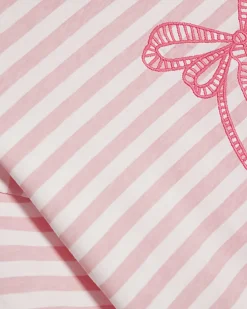 Girls Pink Stripe Cherry Bow T-Shirt