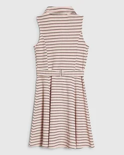 Girls Pink Stripe Dress