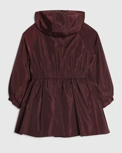 Girls Red Peplum Raincoat