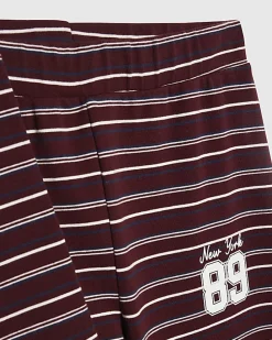 Girls Red Stripe 89 Cardigan Set