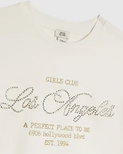 Girls White Flared Faux Suede Trousers Set