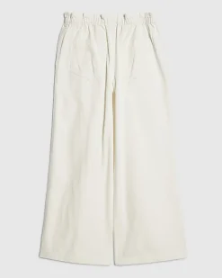 Girls White Wide Leg Jeans