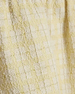 Girls Yellow Boucle Skirt Set