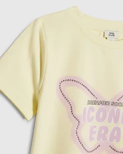 Girls Yellow Butterfly T-Shirt