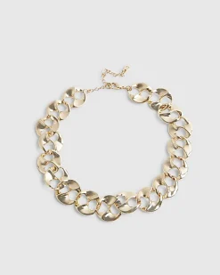 Gold Chain Link Necklace
