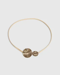 Gold Double Circle Chain Belt