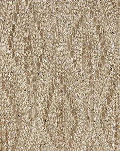 Gold Metallic Knit Maxi Dress