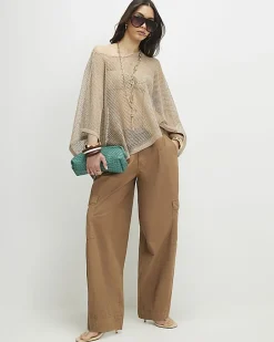 Gold Metallic Knitted Cape