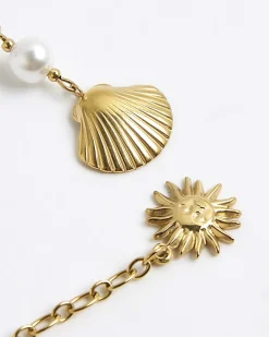 Gold Pack Of 2 Sun & Shell Bikini Charms