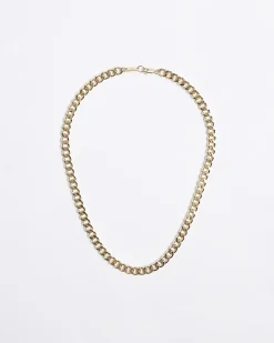 Gold Plated curb chain necklace