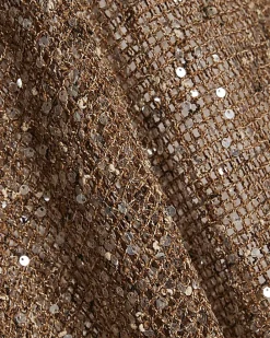 Gold Sequin Knitted Cape