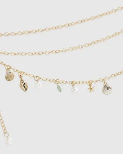 Gold Shell Chain Belt