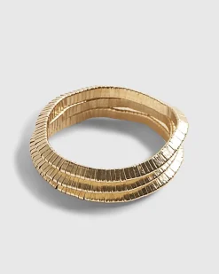 Gold Stretch Pack Of 3 Bracelets