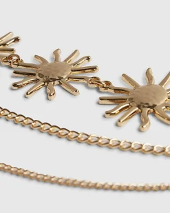 Gold Sun Chain Belt