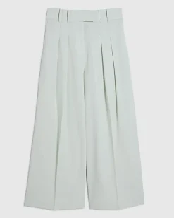 Green Ankle Grazer Tailored Trousers