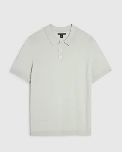 Green Essential Slim Fit Knitted Polo Shirt