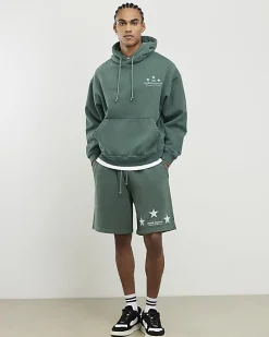 Green Oversized Fit Lisiere Studios Shorts