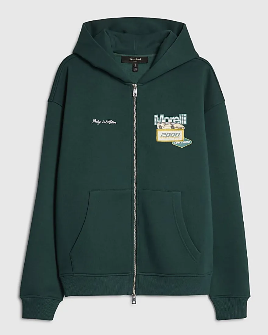Green Oversized Fit Morelli Hoodie