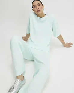 Green Premium Wide Leg Joggers
