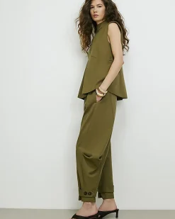Green RI Studio Cuffed Tailored Trousers