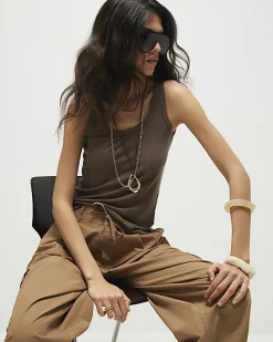 Green Semi Sheer Tank Top