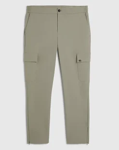 Green Skinny Fit Cargo Trousers