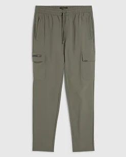 Green Skinny Fit Cargo Trousers