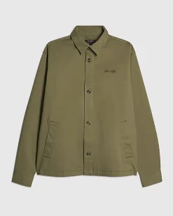 Green Slim Fit Overshirt