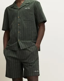 Green Stripe Shorts