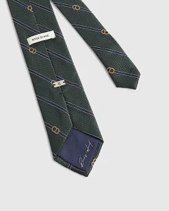 Green Striped Tie