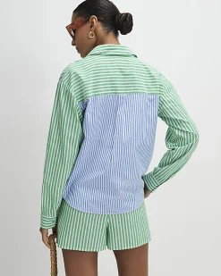 Green Striped Toucan Shirt